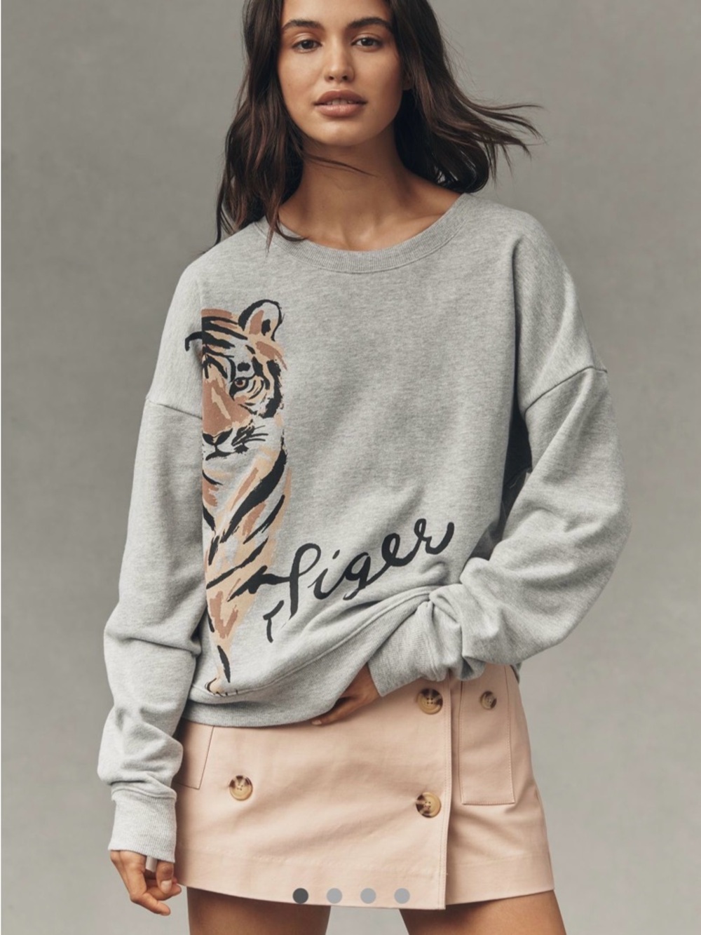 Maeve Anthropology Light Gray Sweater